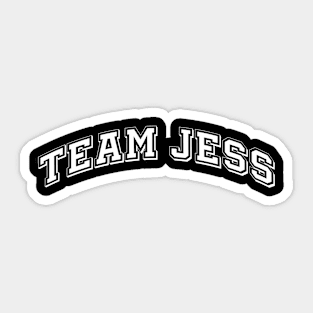 Team Jess 2 Sticker